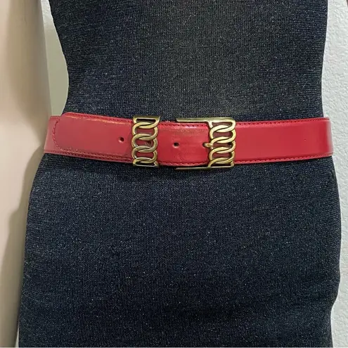 Vintage MILOR 11612 Burgundy Genuine Leather Brass