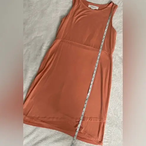 Workshop Republic Clothing Workshop Orange Sleeveless Sheath Midi Dress