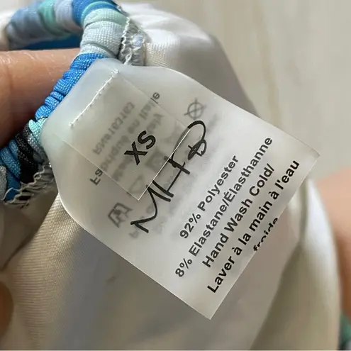 Monica Hansen Beachwear Bikini Bottoms groovy brazilian thong womens Blue xsmall Size XS