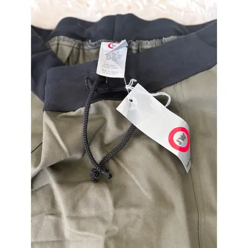 JW San Tan Skirt Women's Olive Green Maxi Below Knee Drawstring Pockets Size M