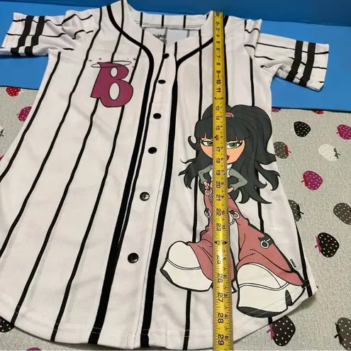 Bratz doll Jersey Top Baseball shirt L White Size L