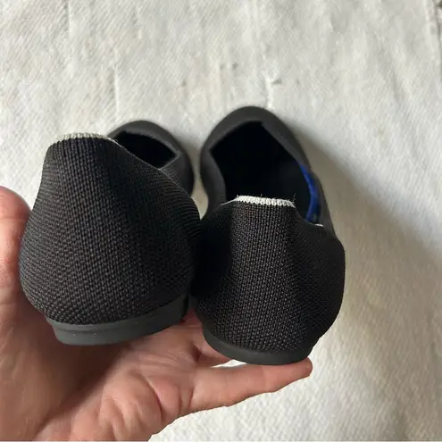 Rothy's Black Flats Sleek and Versatile Size 7.5