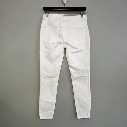 DL1961 Margaux Instasculpt Ankle Skinny Jeans White Mid Rise Denim Womens 27