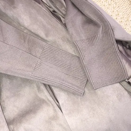 H by Halston size 16 grey trendy trench coat