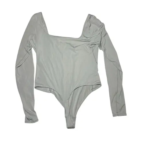 Lululemon  Bodysuit Wundermost Ultra-Soft Nulu Square-Neck Long-Sleeve Bodysuit
