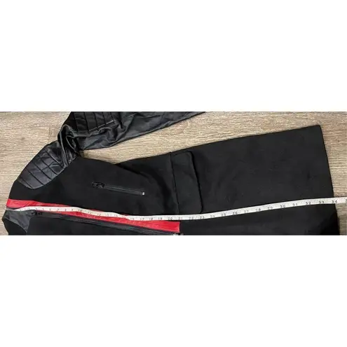 W118 By Walter Baker Black and Red Coat Jacket Medium New with Flaws