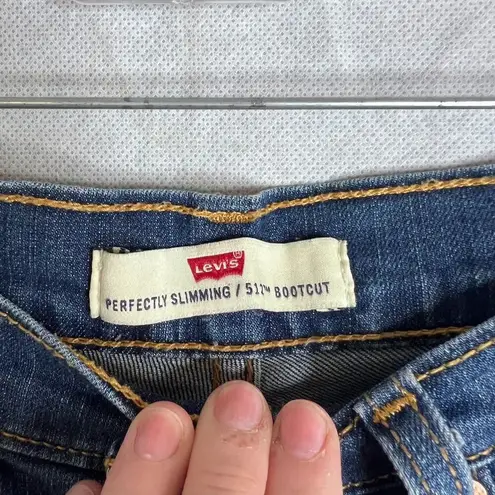 Levi's ‎ 512 Bootcut Perfectly Slimming Wide Leg Denim Jeans Size 4M