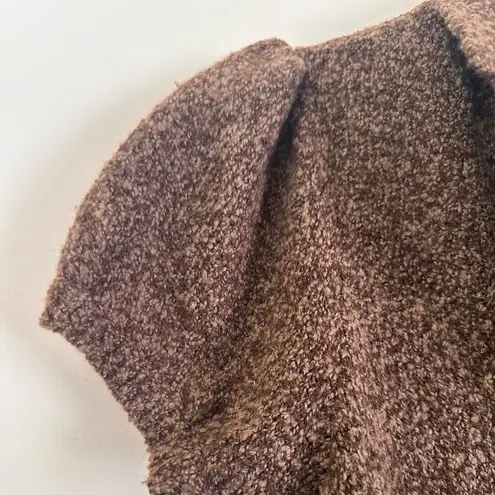 BCBGMAXAZRIA  Tweed textured wool blend puff sleeve blazer style sweater size M - Image 9