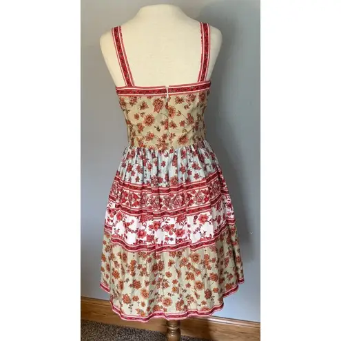 Gal Meets Glam Gianna Dress Sz 2 Patchwork Floral Cottagecore Boho Prairie