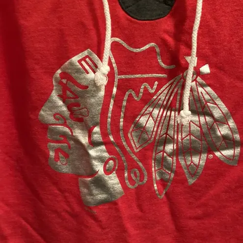NHL Chicago blackhawks pull over lace up sweatshirt sz M GUC Red Size M