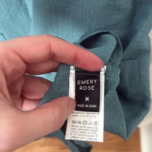 Teal Sleeveless romper with Pockets emery rose medium Blue