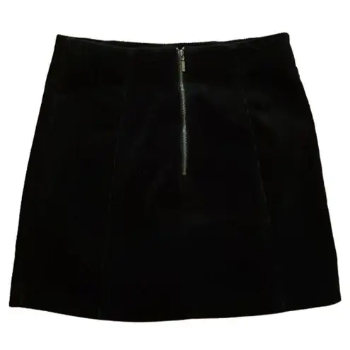 Mi Ami Francesca's Black Corduroy Mini Skirt Womens Size Small