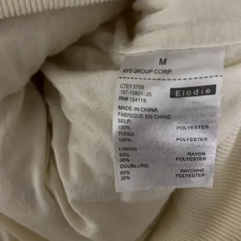 Elodie Hoodie Womens M Cream Sherpa Pullover Oversized Soft Minimalist Neutral