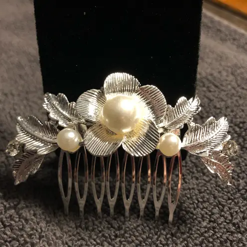 Fancy Hair Accessory Bridal Hair Piece Silver