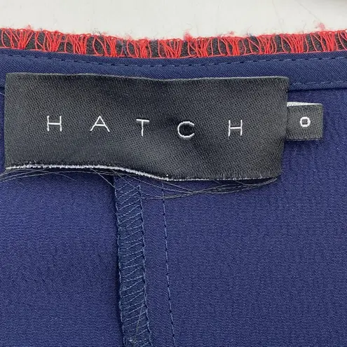 Hatch The Emmauelle Crepe Jumpsuit Maternity Navy Blue Size XS