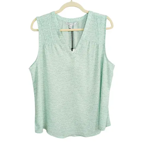 41 HAWTHORN Stitch Fix Hannah Blouse Light Green Sleeveless Women's Petite XL Size undefined