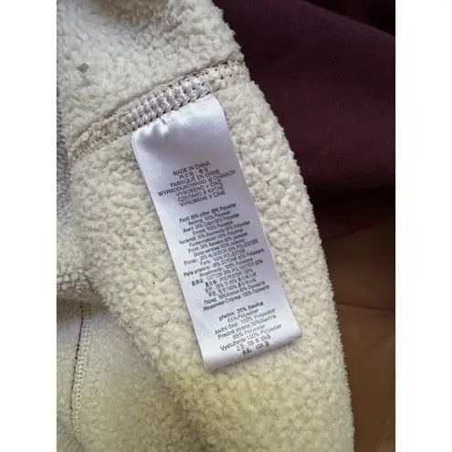 Burton Purple Sherpa Lined Full Zip Hoodie Sweatshirt Women’s Size Small