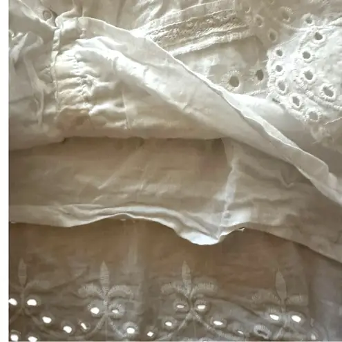 Jennifer Grace Jennifer and Grace Womens Size XL White Eyelet Sleevelesss Top