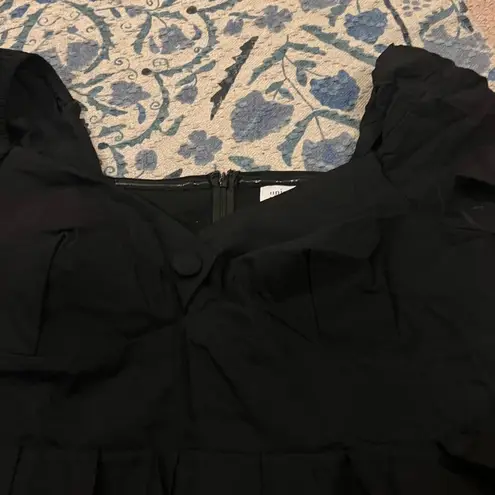 Unique Vintage  3x black midi dress