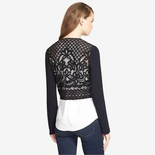 Bailey44 NWOT lace inset cascara blazer