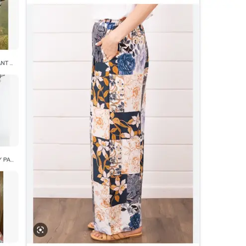 Johnny Was The Polaris Easy Pants in Blue Multi sz medium. NWT