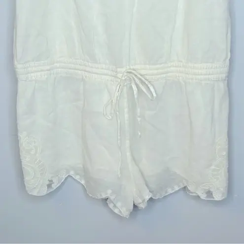 Joie  Liyah Eyelet Romper in Porcelain Lace Size M