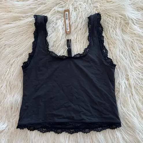 SKIMS Fits Everybody Lace Tank Onyx Size Medium