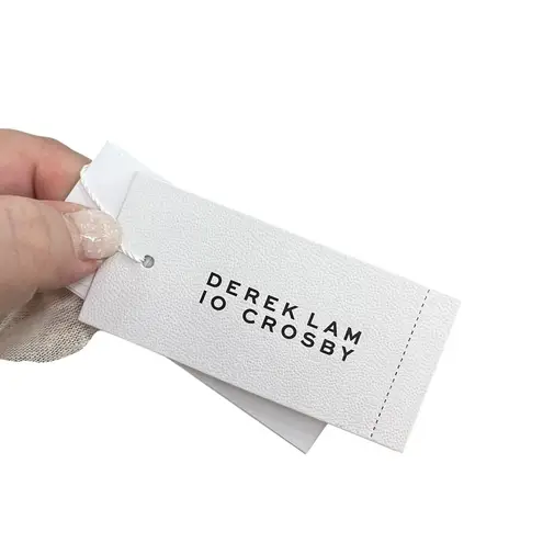 Derek Lam 10 Crosby Amara Puff Sleeve Long Sleeve Tee Shirt Soft White Size XL