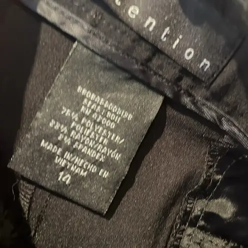 Attention New Women’s Mid Rise Modern Fit Black Slacks Unlined Size 14 NWT