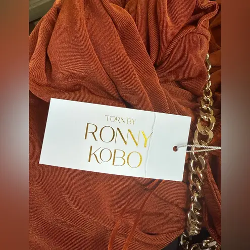 Torn By Ronny Kobo NWT Torn by Ronny Kobo Everleigh One Shoulder Cut Out Dress Sz Medium $228