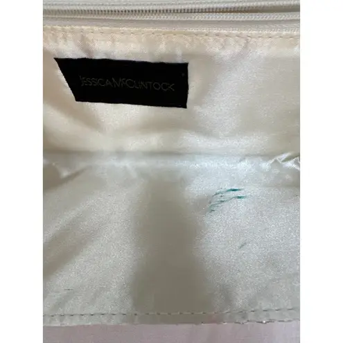 Jessica McClintock Vintage Silver metal mesh purse, chain shoulder strap