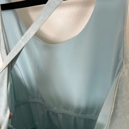 Traj3ctory Activewear Crossback Athletic Dress Blue Built