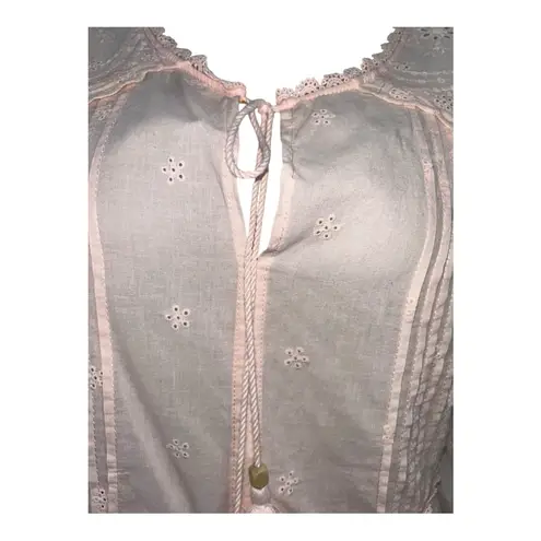 Penelope Rose Light Elegant Pink Blouse Size L 100% Cotton Size L