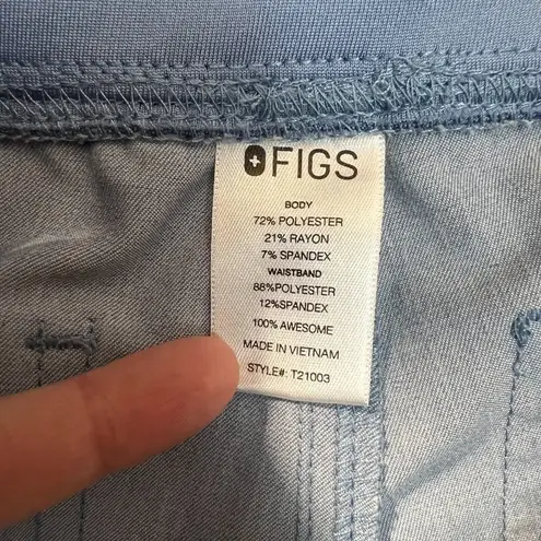 FIGS  Livingston Scrub Pants Womens Small Blue Technical Collection Nursing Nurse