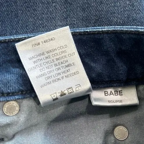 AMO Revolve Babe in Eclipse Ankle Cropped High Rise Dark Wash Jeans Sz 29 Blue