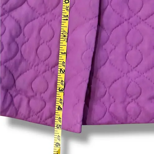 Vintage 60's Quilted Robe Womens Lrg Kodel Fiberfill Button Front Made In USA Purple Size L