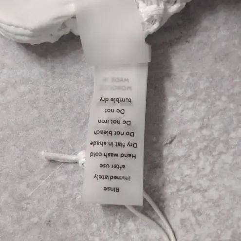 ANDIE NWT Demi Moore X Monaco Top White Crochet Bikini XS