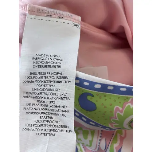 Ralph Lauren Polo Golf Skirt Skort Women Size 4 Pink Paisley Active Tennis Lined