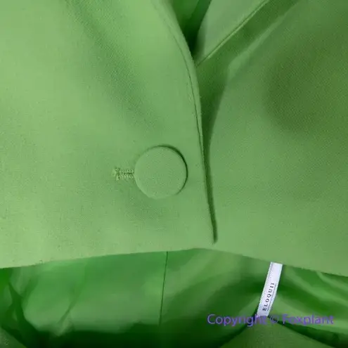 Eloquii spring cropped blazer dress in green, size 20