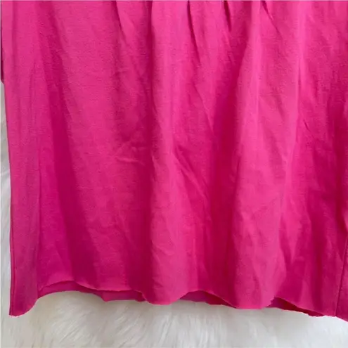 Vintage Y2K embroidered cropped pink tank top Size M