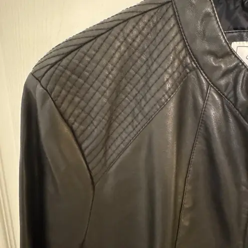 G.H. Bass &Co. G.H. Bass & Co. Black Faux Leather Jacket