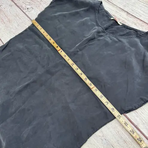 Marine layer Delta Vegan Silk Mini Shift Dress Charcoal Size M