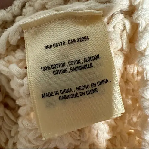 Anthropologie  Akemi + Kin Cream Open Cardigan Sweater Size Small