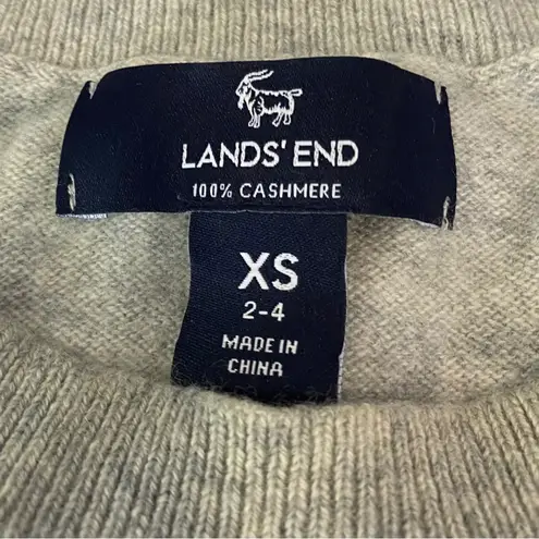 Lands' End LANDS’ END Classic CASHMERE Women's crew neck sweater Size XS Extra Small