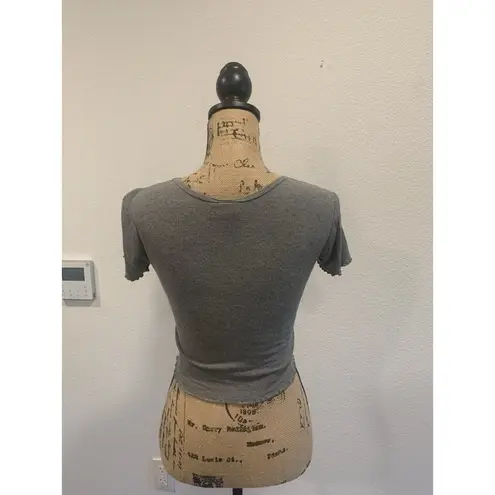 destined (F-173) Womens Crop Top Size M Gray Color