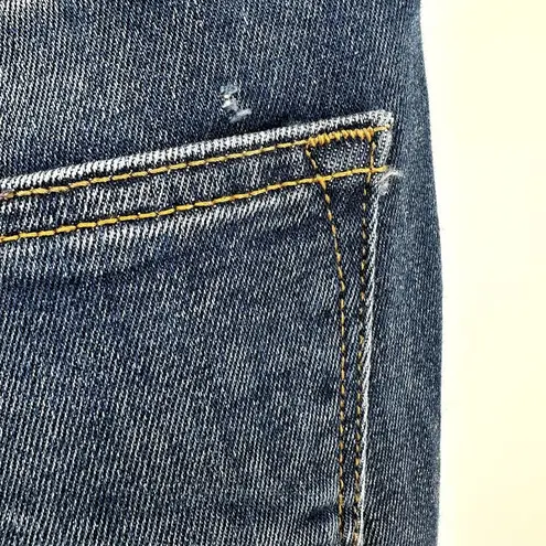 Driftwood Roxy Kick Flare Jeans Faded Medium Wash Stretch Casual Denim Blue 25