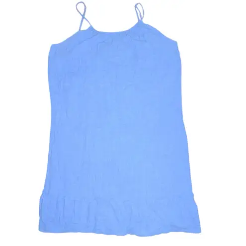 Kona Sol Blue Textured Fabric Swim Coverup