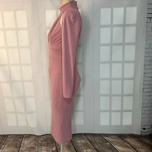 Abyss By Abby Daphne Joy High Neck Cutout Bodycon Dress Size M