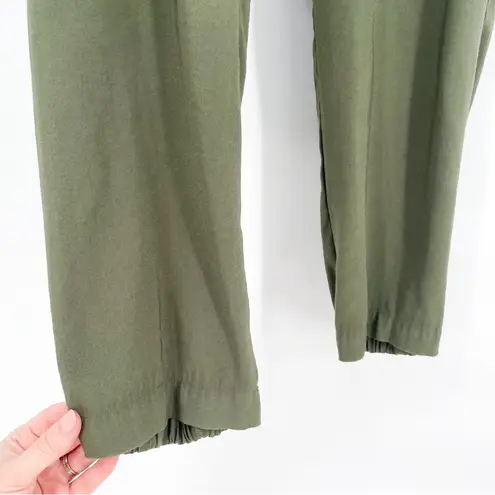 A New Day  Business Casual Elastic Waist Joggers Olive Green Large