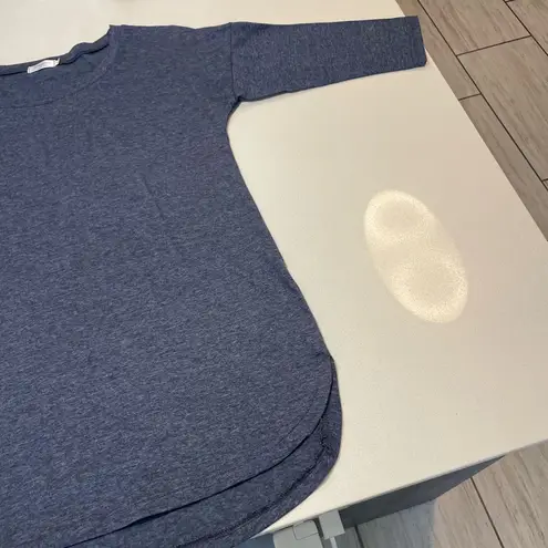 π΅ Sherosa Blue 3/4 Sleeve Tunic Tee. Size small